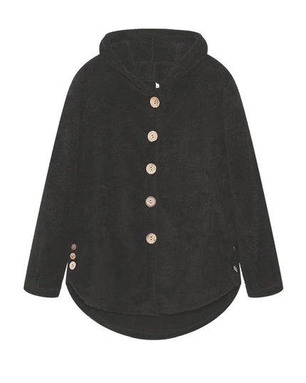 Fashion Trend Autumn and Winter Press-pleated Printed Turn-collar Long-sleeved Shirt Two-piece Furry Coat
