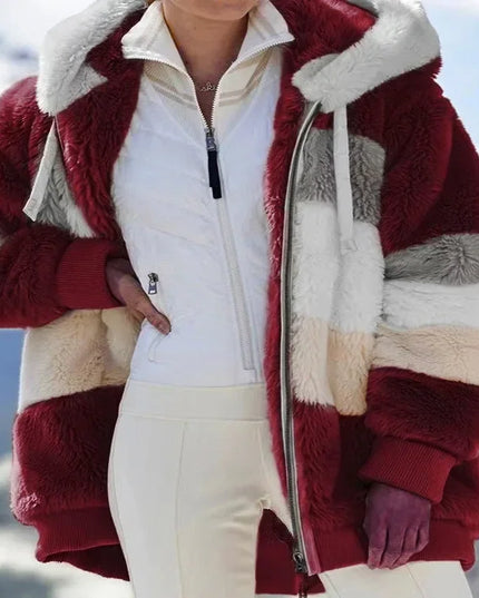 2025 Women's Warm Coats Jackets for Autumn Winter Long Jacket Warm Thick Fleece Faux Fur Coat Plush Teddy Woman Fur Coat Female