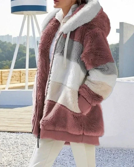2025 Women's Warm Coats Jackets for Autumn Winter Long Jacket Warm Thick Fleece Faux Fur Coat Plush Teddy Woman Fur Coat Female