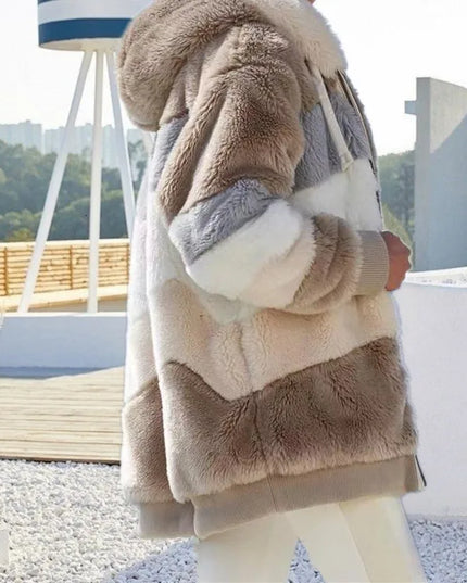 2025 Women's Warm Coats Jackets for Autumn Winter Long Jacket Warm Thick Fleece Faux Fur Coat Plush Teddy Woman Fur Coat Female