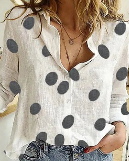Elegant Cotton Linen Shirts Women Casual Solid Button Lapel Blouses Shirts Autumn Winter Long Sleeve Loose Tops Tunic Blusas