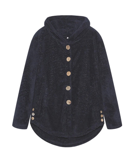 Fashion Trend Autumn and Winter Press-pleated Printed Turn-collar Long-sleeved Shirt Two-piece Furry Coat