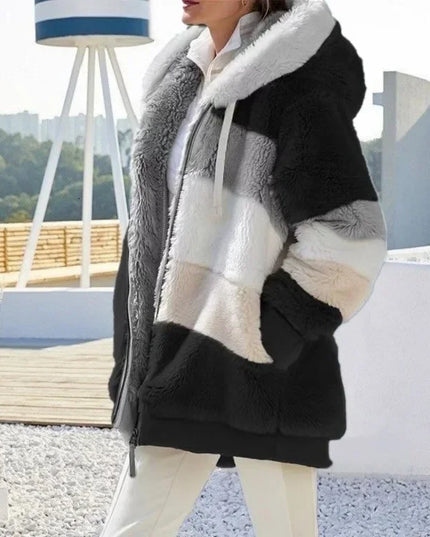 2025 Women's Warm Coats Jackets for Autumn Winter Long Jacket Warm Thick Fleece Faux Fur Coat Plush Teddy Woman Fur Coat Female
