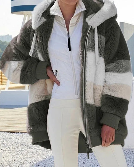 2025 Women's Warm Coats Jackets for Autumn Winter Long Jacket Warm Thick Fleece Faux Fur Coat Plush Teddy Woman Fur Coat Female