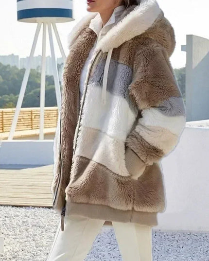 2025 Women's Warm Coats Jackets for Autumn Winter Long Jacket Warm Thick Fleece Faux Fur Coat Plush Teddy Woman Fur Coat Female