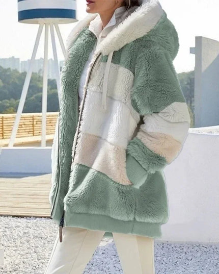 2025 Women's Warm Coats Jackets for Autumn Winter Long Jacket Warm Thick Fleece Faux Fur Coat Plush Teddy Woman Fur Coat Female