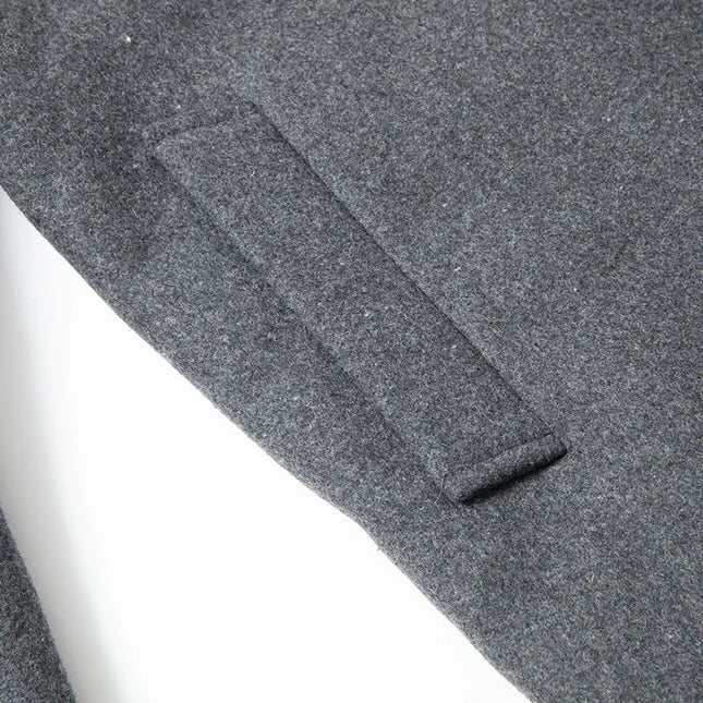 Jackets Business Casual Fleece Liner Woolen Autumn Winter Men Wool Jacket Slim Fit Thick Warm Trench Jackets Mens Brand Outwears