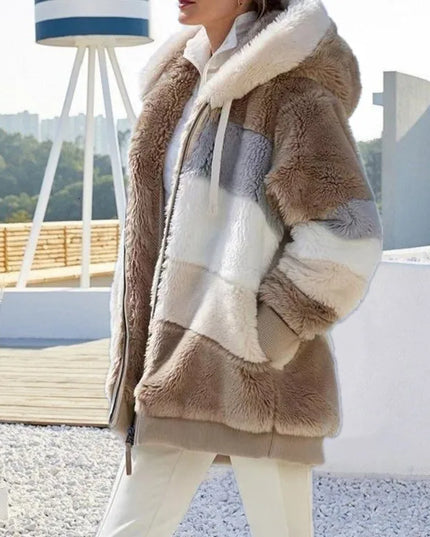 2025 Women's Warm Coats Jackets for Autumn Winter Long Jacket Warm Thick Fleece Faux Fur Coat Plush Teddy Woman Fur Coat Female