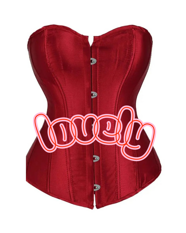 Satin Bustier Corset Top for Women – Vintage Waist Trainer, Strapless Bridal Corset, Plus Size Party Corset, Victorian Style Costume Top in Multiple Colors