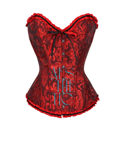 Elegant Lace Overbust Corset Top for Women | Vintage Bustier Shapewear | Waist Cincher Lingerie Costume Top Plus Size