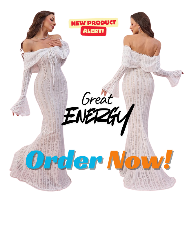 Suninheart Elegant White Lace Off-Shoulder Bodycon Maxi Dress | Long Sleeve Autumn Formal Gown 2025 | Wedding Guest & Evening Party Dress for Women