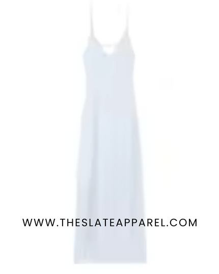 Elegant Yellow Satin V-Neck Maxi Dress for Women – Sleeveless Summer Holiday Party Dress 2025, Loose Fit Sling Robe