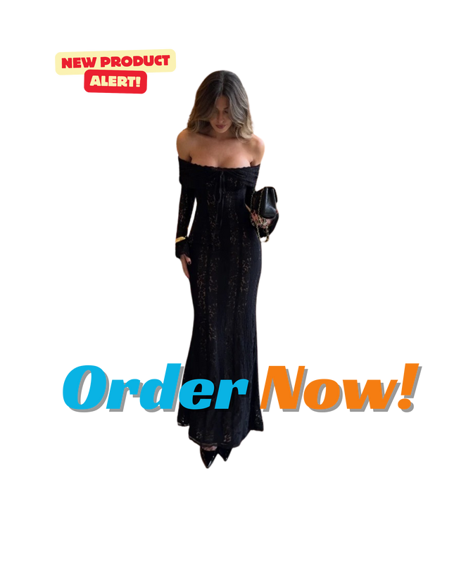 Suninheart Elegant White Lace Off-Shoulder Bodycon Maxi Dress | Long Sleeve Autumn Formal Gown 2025 | Wedding Guest & Evening Party Dress for Women