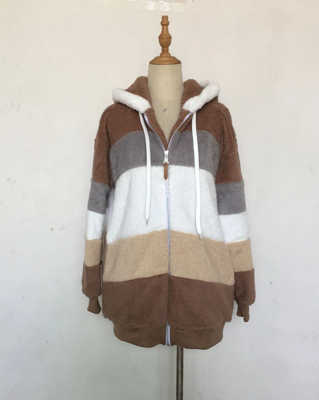 2025 Women's Warm Coats Jackets for Autumn Winter Long Jacket Warm Thick Fleece Faux Fur Coat Plush Teddy Woman Fur Coat Female