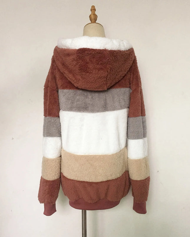 2025 Women's Warm Coats Jackets for Autumn Winter Long Jacket Warm Thick Fleece Faux Fur Coat Plush Teddy Woman Fur Coat Female