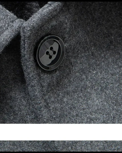 Jackets Business Casual Fleece Liner Woolen Autumn Winter Men Wool Jacket Slim Fit Thick Warm Trench Jackets Mens Brand Outwears