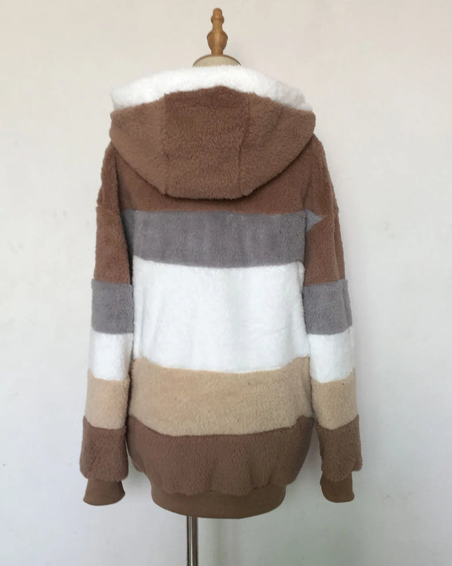 2025 Women's Warm Coats Jackets for Autumn Winter Long Jacket Warm Thick Fleece Faux Fur Coat Plush Teddy Woman Fur Coat Female