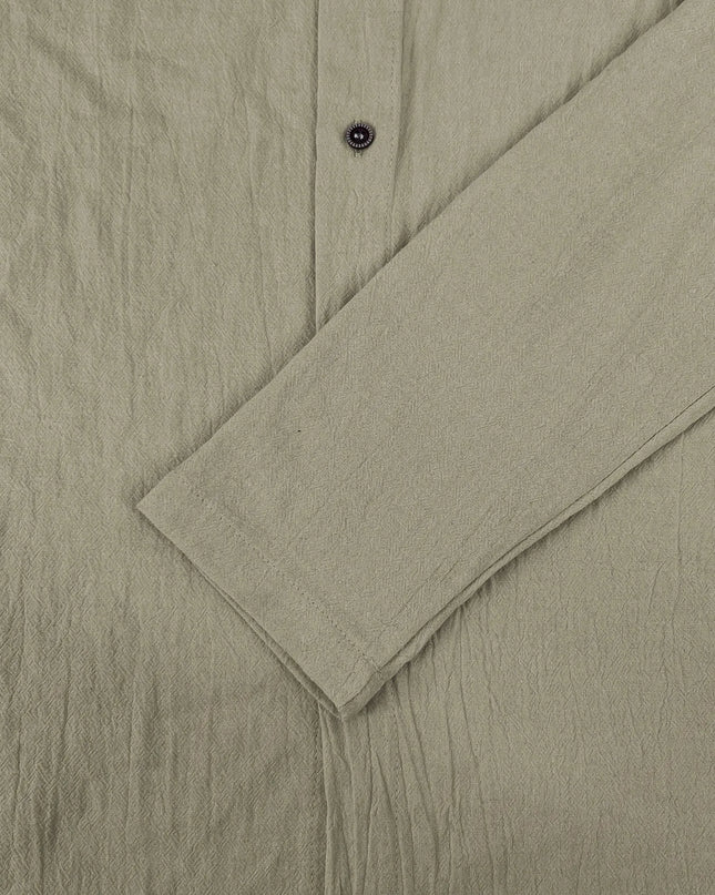 Summer Men's Cotton Linen Shirt Solid Streetwear Long Sleeve Hoodie Clothing For Men Button Tops Casual Loose Men Hooded Shirt