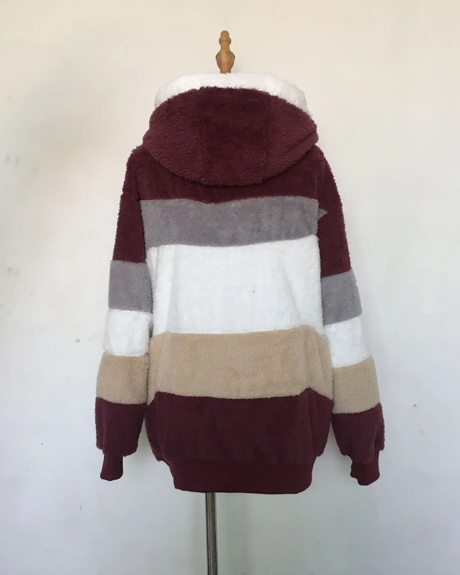 2025 Women's Warm Coats Jackets for Autumn Winter Long Jacket Warm Thick Fleece Faux Fur Coat Plush Teddy Woman Fur Coat Female
