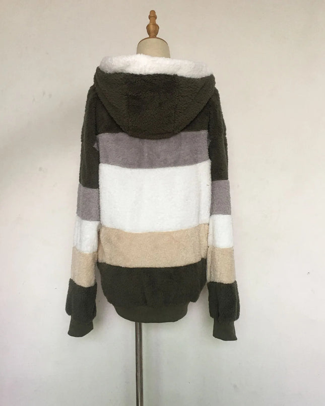 2025 Women's Warm Coats Jackets for Autumn Winter Long Jacket Warm Thick Fleece Faux Fur Coat Plush Teddy Woman Fur Coat Female