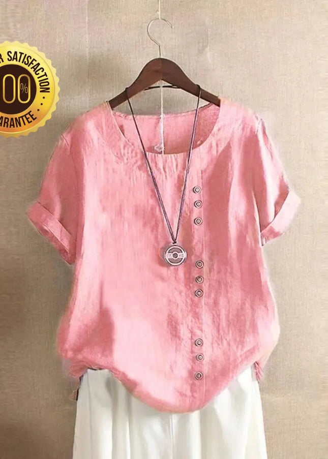 Linen Shirt For Women's  Vintage Shirt Linen Clothing Linen Blouses Long Sleeve Top Plus Size Clothing