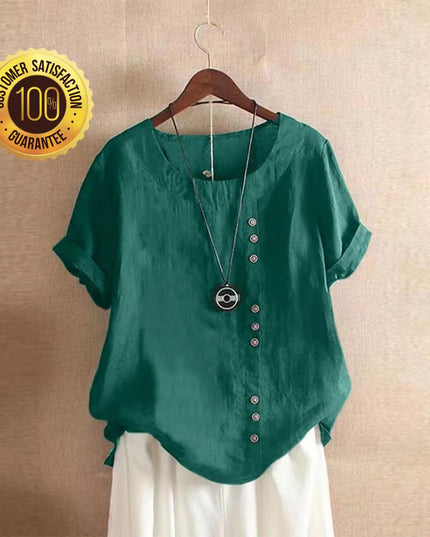 Linen Shirt For Women's  Vintage Shirt Linen Clothing Linen Blouses Long Sleeve Top Plus Size Clothing