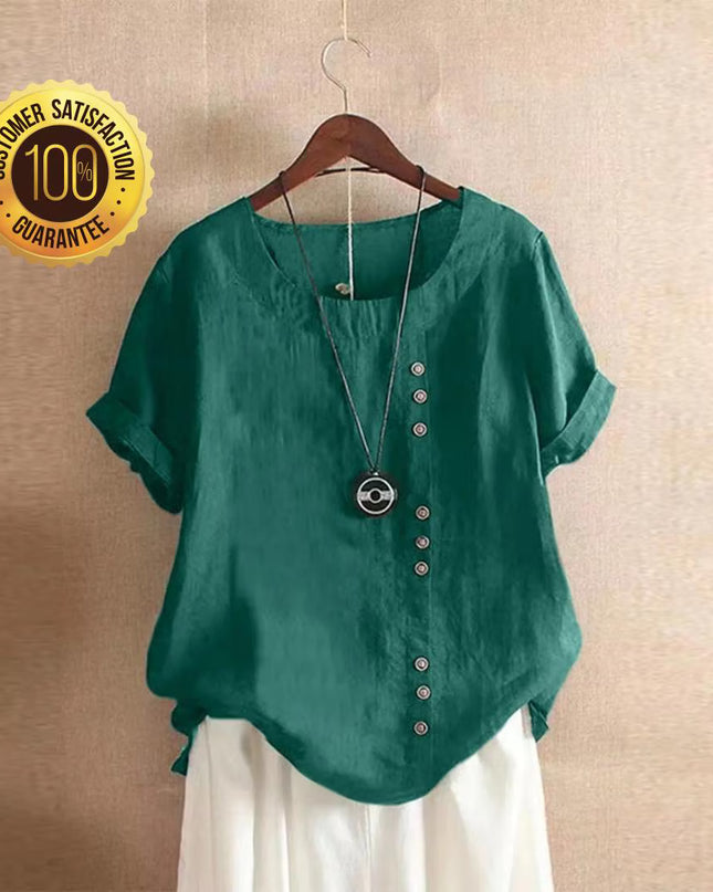 Linen Shirt For Women's  Vintage Shirt Linen Clothing Linen Blouses Long Sleeve Top Plus Size Clothing