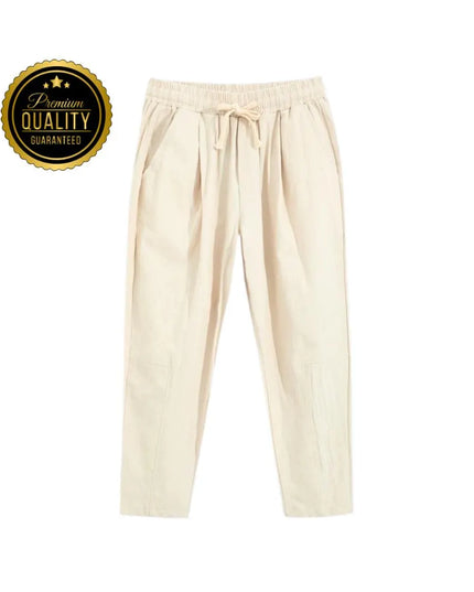 Men’s Cotton Linen Pants: Casual Trousers, Lounge or Pajama Bottoms