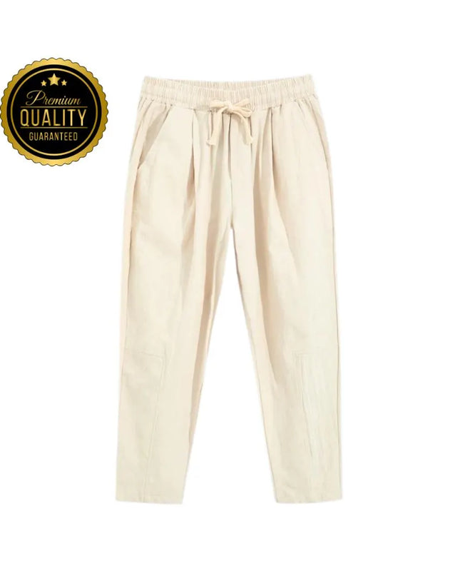 Men’s Cotton Linen Pants: Casual Trousers, Lounge or Pajama Bottoms
