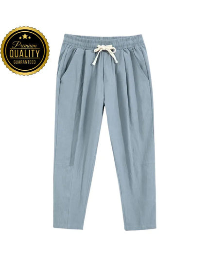Men’s Cotton Linen Pants: Casual Trousers, Lounge or Pajama Bottoms