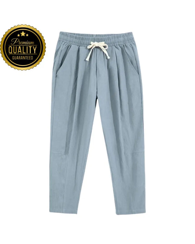 Men’s Cotton Linen Pants: Casual Trousers, Lounge or Pajama Bottoms