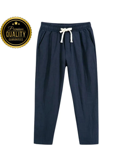 Men’s Cotton Linen Pants: Casual Trousers, Lounge or Pajama Bottoms