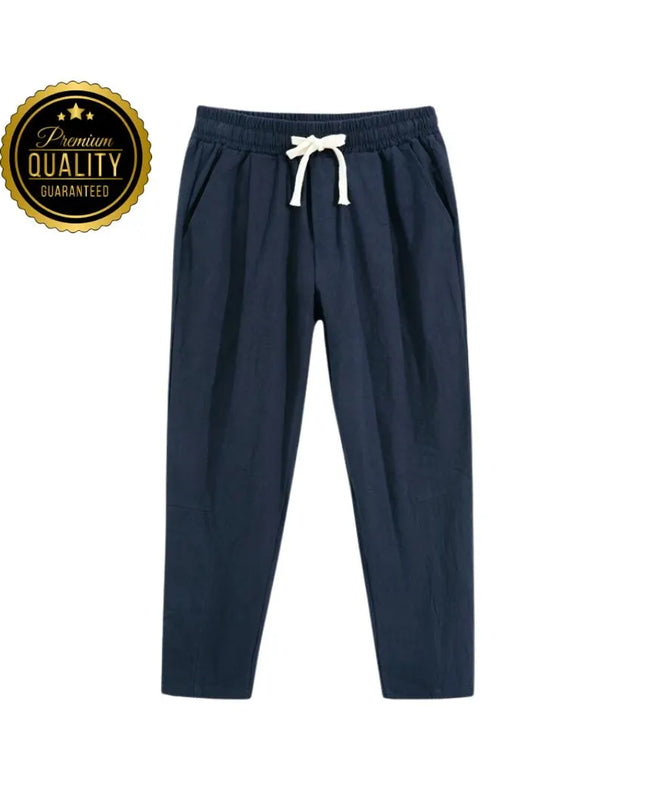 Men’s Cotton Linen Pants: Casual Trousers, Lounge or Pajama Bottoms