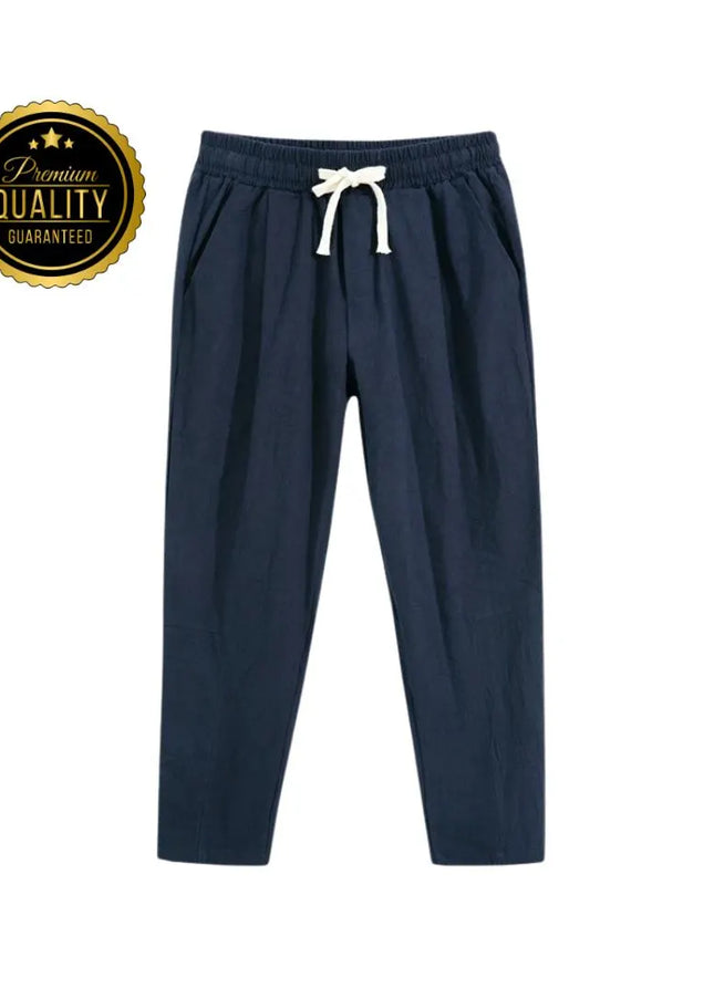 Men’s Cotton Linen Pants: Casual Trousers, Lounge or Pajama Bottoms