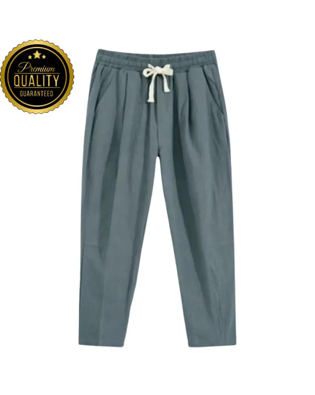 Men’s Cotton Linen Pants: Casual Trousers, Lounge or Pajama Bottoms