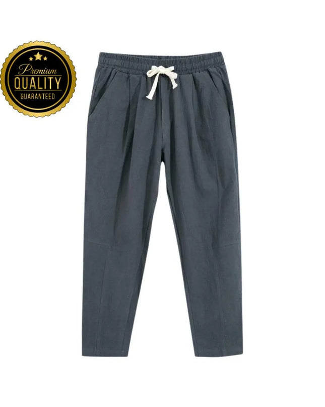 Men’s Cotton Linen Pants: Casual Trousers, Lounge or Pajama Bottoms