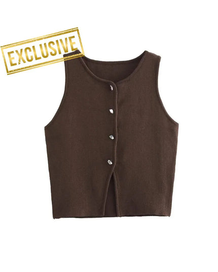 Women’s White Knit Crop Top: Ribbed Tank, Sleeveless Casual Summer Fashion