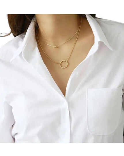 White Cotton Blouse: Long Sleeve Office Wear, Plus Size Custom Fit