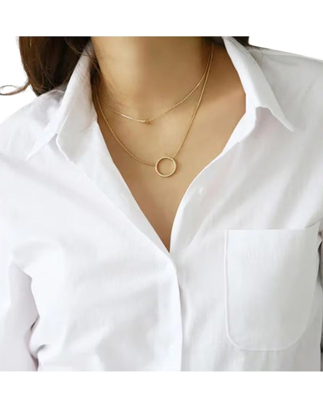 White Cotton Blouse: Long Sleeve Office Wear, Plus Size Custom Fit