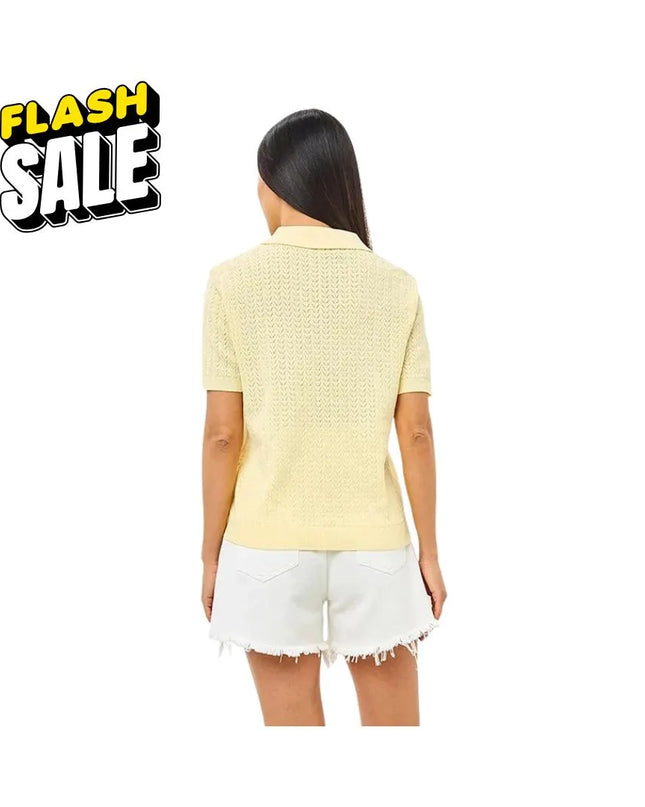 Women’s Summer Knit Top: Cotton Short Sleeve Jumper, Casual Lightweight Fashion