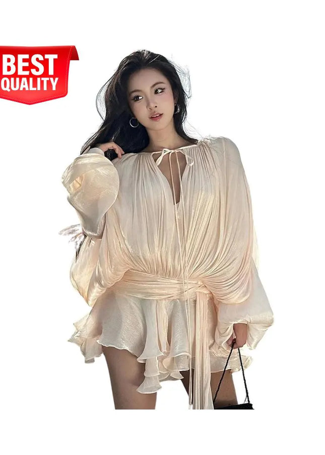 Burgundy Satin Maxi Flared Dress with High Slit Sexy Prom Dresses Backless A-Line Evening Party Gowns For Wedding Party