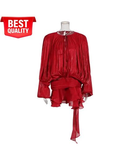 Burgundy Satin Maxi Flared Dress with High Slit Sexy Prom Dresses Backless A-Line Evening Party Gowns For Wedding Party