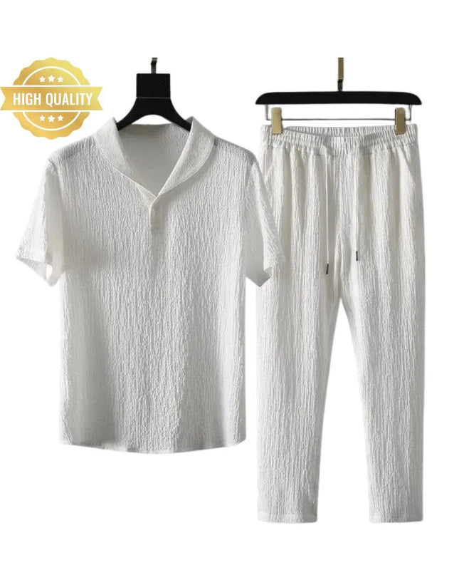 Summer Men's Fashion Classic Shirt;Men's Tracksuits 2 Casual Athletic Jogging Outfits Short Sleeve Track Suits For Men Set Men Dress Outfits