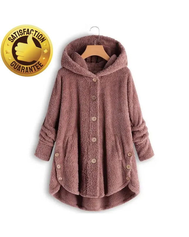 Winter Jacket, Warm Down Outerwear, Women's Autumn Winter Long Jacket, Warm Plush Overcoat, Winter Vintage Mid Length Coat