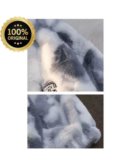 New Women's Tie Dye Lamb Fleece Jacket Autumn Winter Zipper Outerwear Warm Plush Jackets Harajuku Casual Loose Female Thick Coat