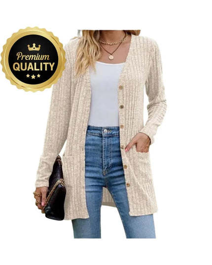 Ladies Stripe Cardigan, Fall Autumn Sweatshirt Sweater, V Neck Lightweight Button Up Designer; gothic princess style