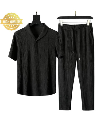 Summer Men's Fashion Classic Shirt;Men's Tracksuits 2 Casual Athletic Jogging Outfits Short Sleeve Track Suits For Men Set Men Dress Outfits