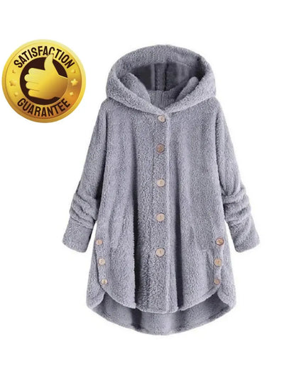 Winter Jacket, Warm Down Outerwear, Women's Autumn Winter Long Jacket, Warm Plush Overcoat, Winter Vintage Mid Length Coat