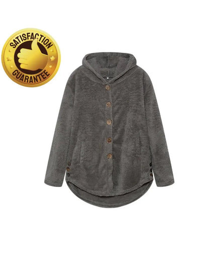 Winter Jacket, Warm Down Outerwear, Women's Autumn Winter Long Jacket, Warm Plush Overcoat, Winter Vintage Mid Length Coat