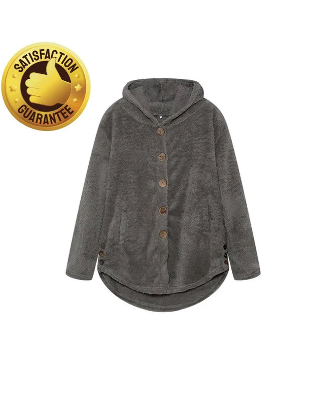 Winter Jacket, Warm Down Outerwear, Women's Autumn Winter Long Jacket, Warm Plush Overcoat, Winter Vintage Mid Length Coat